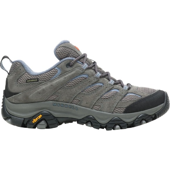 Merrell Shoes - Merrell MOAB 3 Waterproof Womens Sz 7 Granite Grey Blue Hiking Shoes J500160
